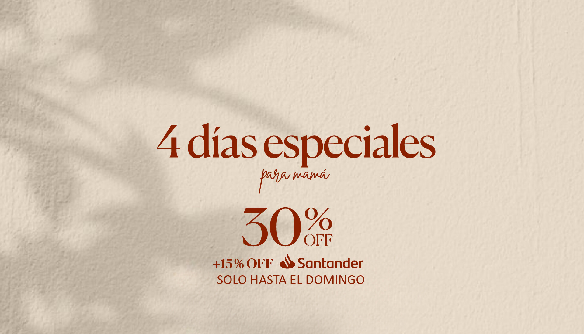 4 dias especiales para mamá - HOME SLIDER