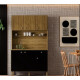 Cocina Style 6 Puertas Freijó Nero Ripado Kits Paraná Cocina Style 6 Puertas Freijó Nero Ripado Kits Paraná