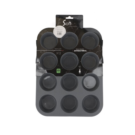Molde muffin x12 silicona GRIS