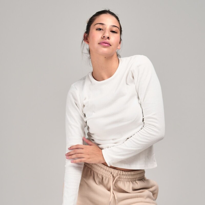 Remera basica slowly Off White