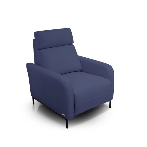 BUTACA Reclinable - Eléctrica 100% Cuero - Margot Azul