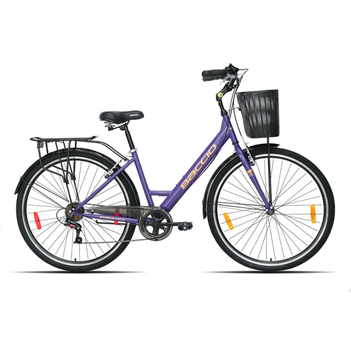 Bicicleta Baccio R.28 Dama Liberty 700 6v Urbana - Violeta 