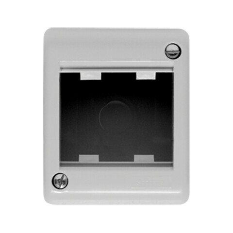 Caja exterior para 2 módulos gris - Ave C55602