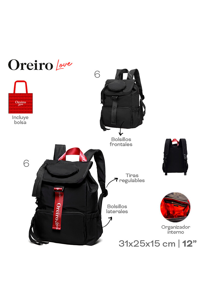 Mochilas Las Oreiro Negro
