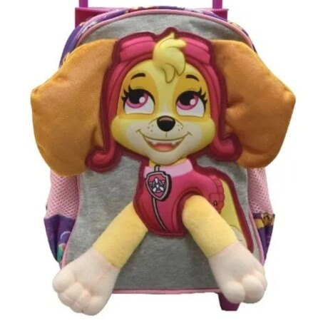 Mochila infantil con carro y patitas 30 cm Paw Patrol Rosa Mochila infantil con carro y patitas 30 cm Paw Patrol Rosa