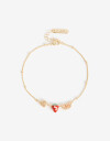 Pulseras Flexibles Cubic zirconia Pulsera Frutas Cubic Zirconia - Dorado