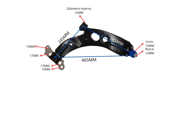 Parilla De Susp Del Fiat Palio/Siena/Uno Way / Uno Evo Modelo Nuevo / Uno Attractive 04-25 Der Parilla De Susp Del Fiat Palio/Siena/Uno Way / Uno Evo Modelo Nuevo / Uno Attractive 04-25 Der