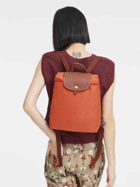 Longchamp - Le Pliage Original M BackPack Naranja