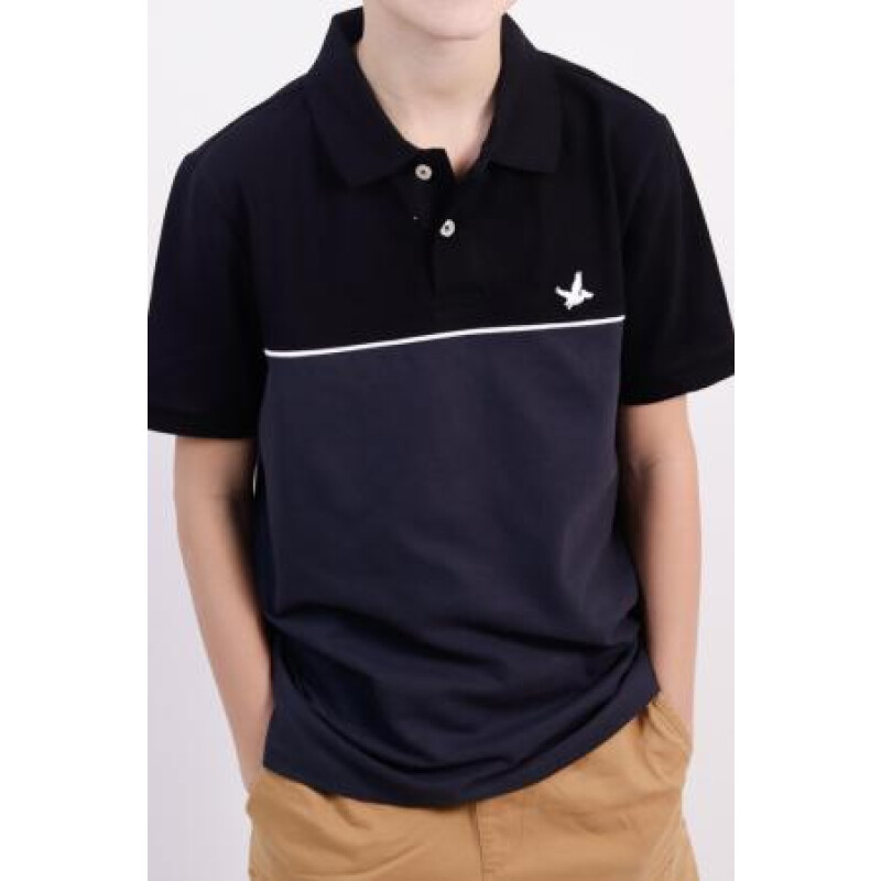 Remera - Santa Barbara - Santa Barbara Polo Pique Dos Colores K #18 de Niños - 3009918 Negro-grafito