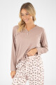 Pijama plain leopard Lila