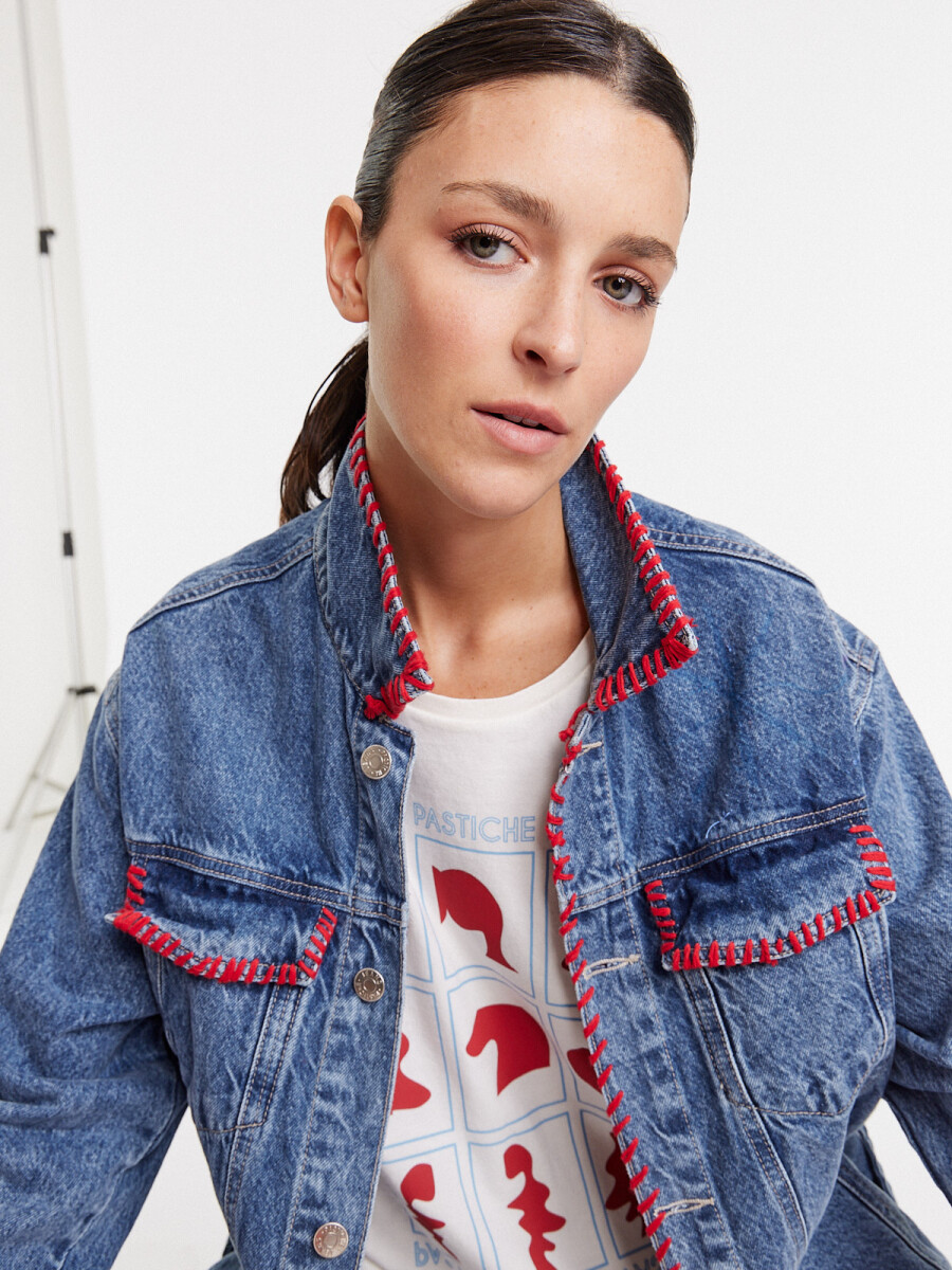 Campera Olivia Denim - Classic Blue 