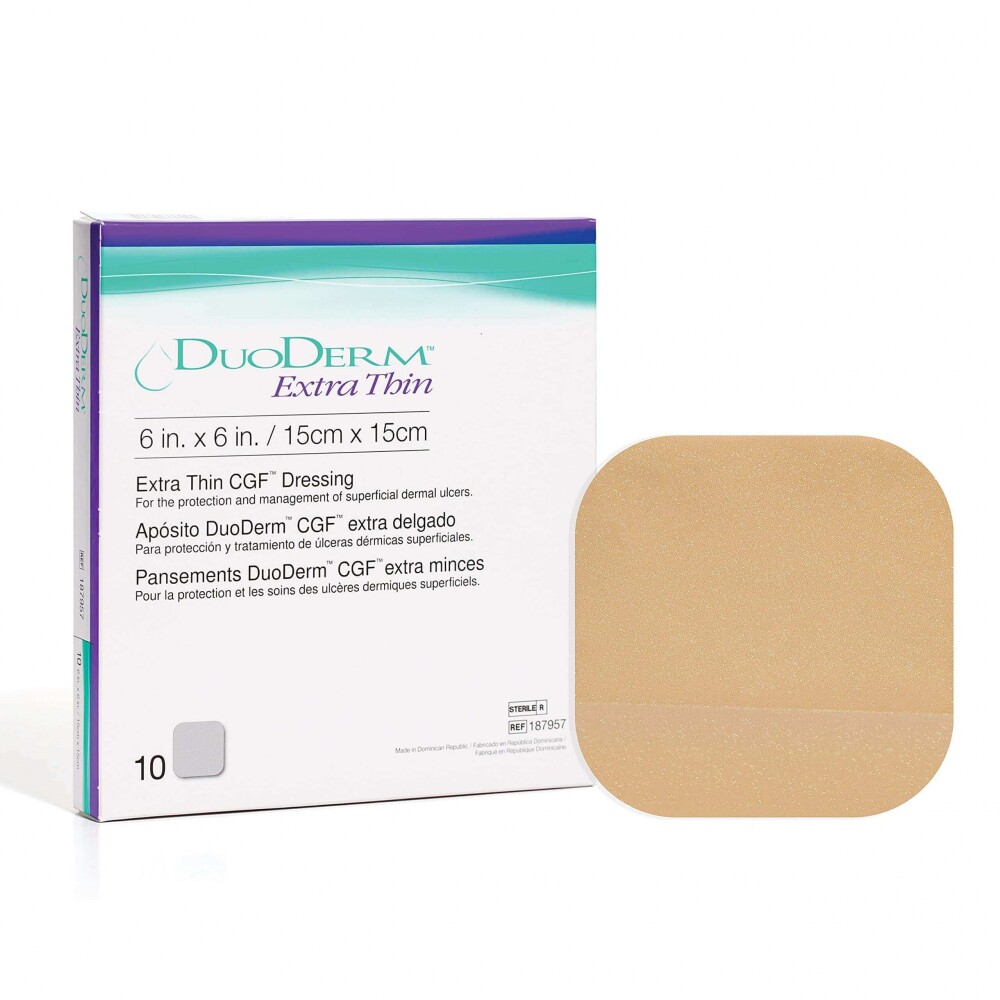 DUODERM EXTRA THIN 15CM X 15CM. APOSITOS única