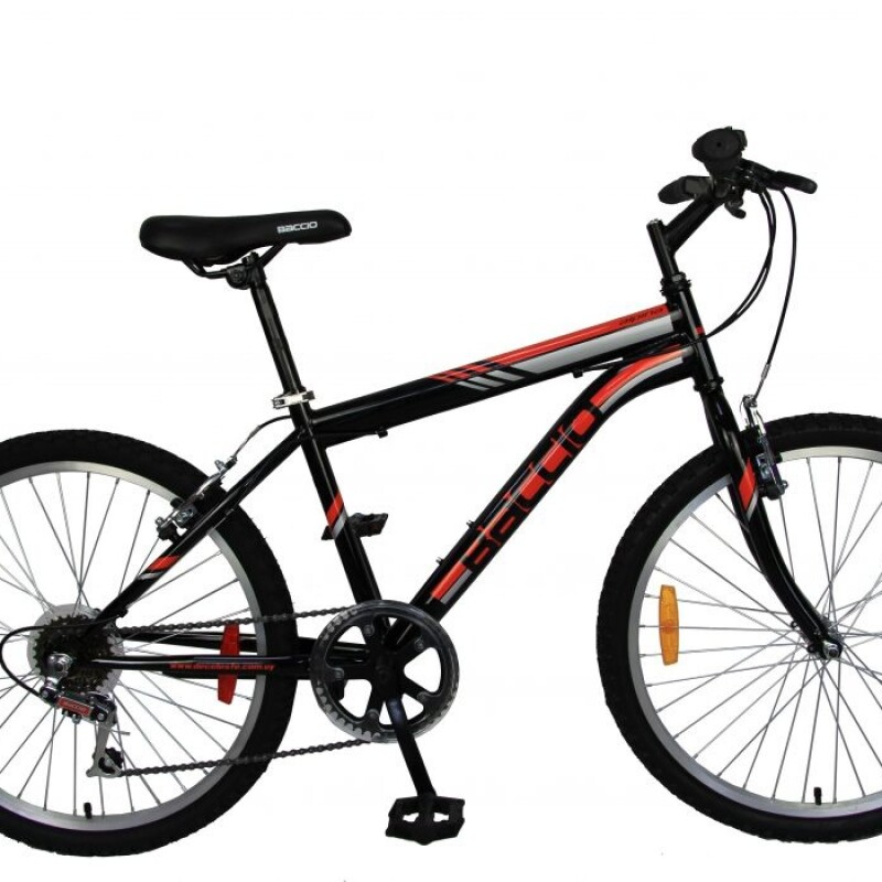Baccio Alpina Man R.24" – Bicicleta MTB con Transmisión de 6 Velocidades y Componentes de Alta Calidad Baccio Alpina Man R.24" – Bicicleta MTB con Transmisión de 6 Velocidades y Componentes de Alta Calidad