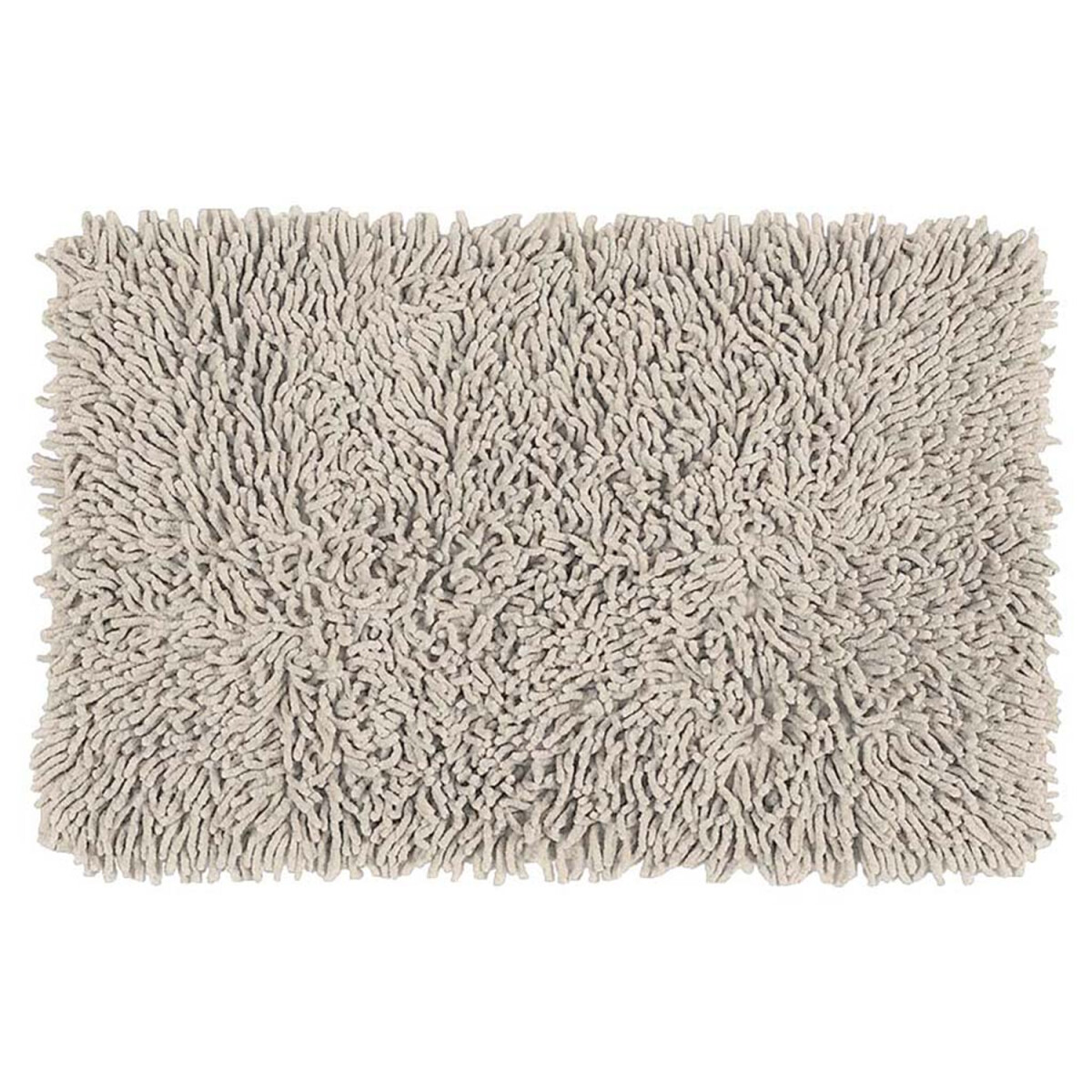 Alfombra Shaggy Felpudo 40x60cm Deco Hogar Living Baño - Natural 