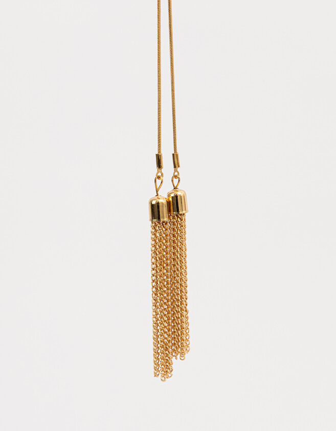Collares Largos Con strass Collar Largo Con Strass - Dorado