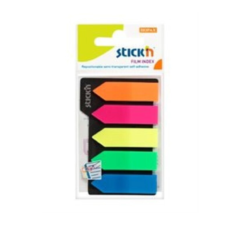 Índice Stick´N Film Flecha 5 Colores Flúo #INDICE STICK´N FILM FLECHA 5 COLORES FLÚO