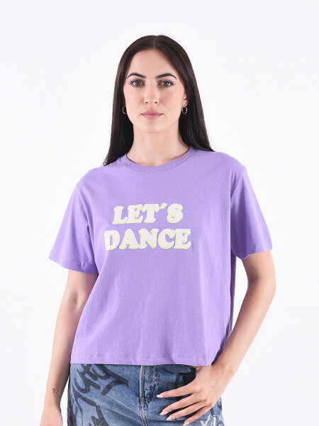 REMERA LETS DANCE VIOLETA