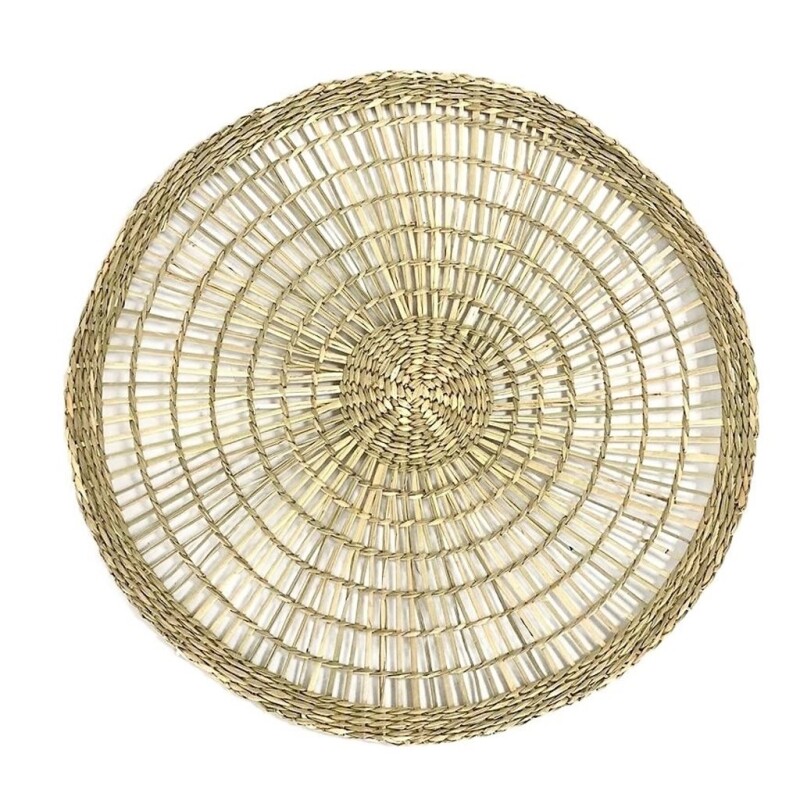 Individual D36Cms Seagrass Diseño Panal Natural INDIVIDUAL D36CMS SEAGRASS DISEÑO PANAL NATURAL