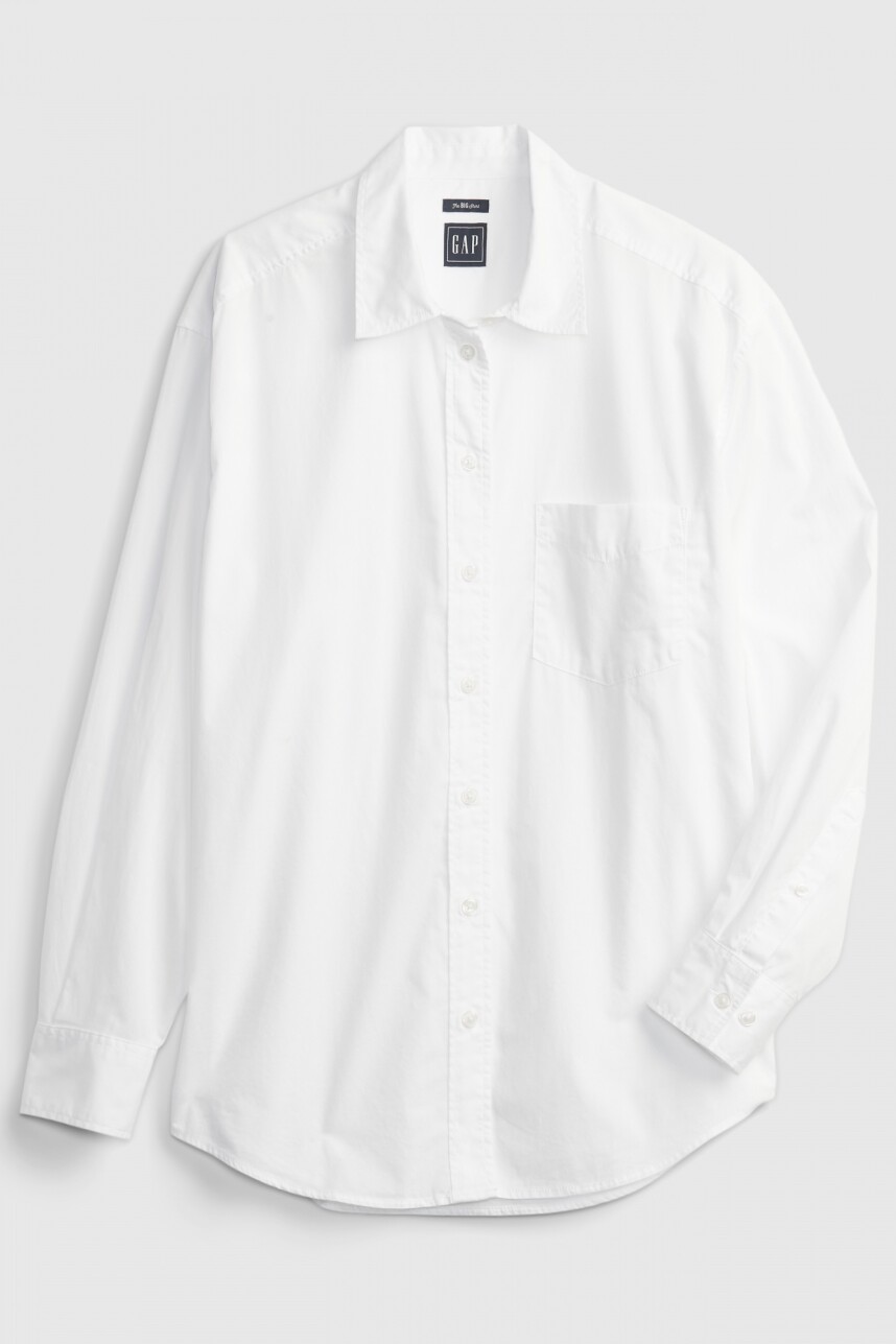 Camisa Big Mujer Optic White