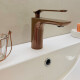 LAVATORIO BAJO MONOCOMANDO ROSE GOLD INCL VALV BRILLO MODENA BRONCE-ROSE GOLD