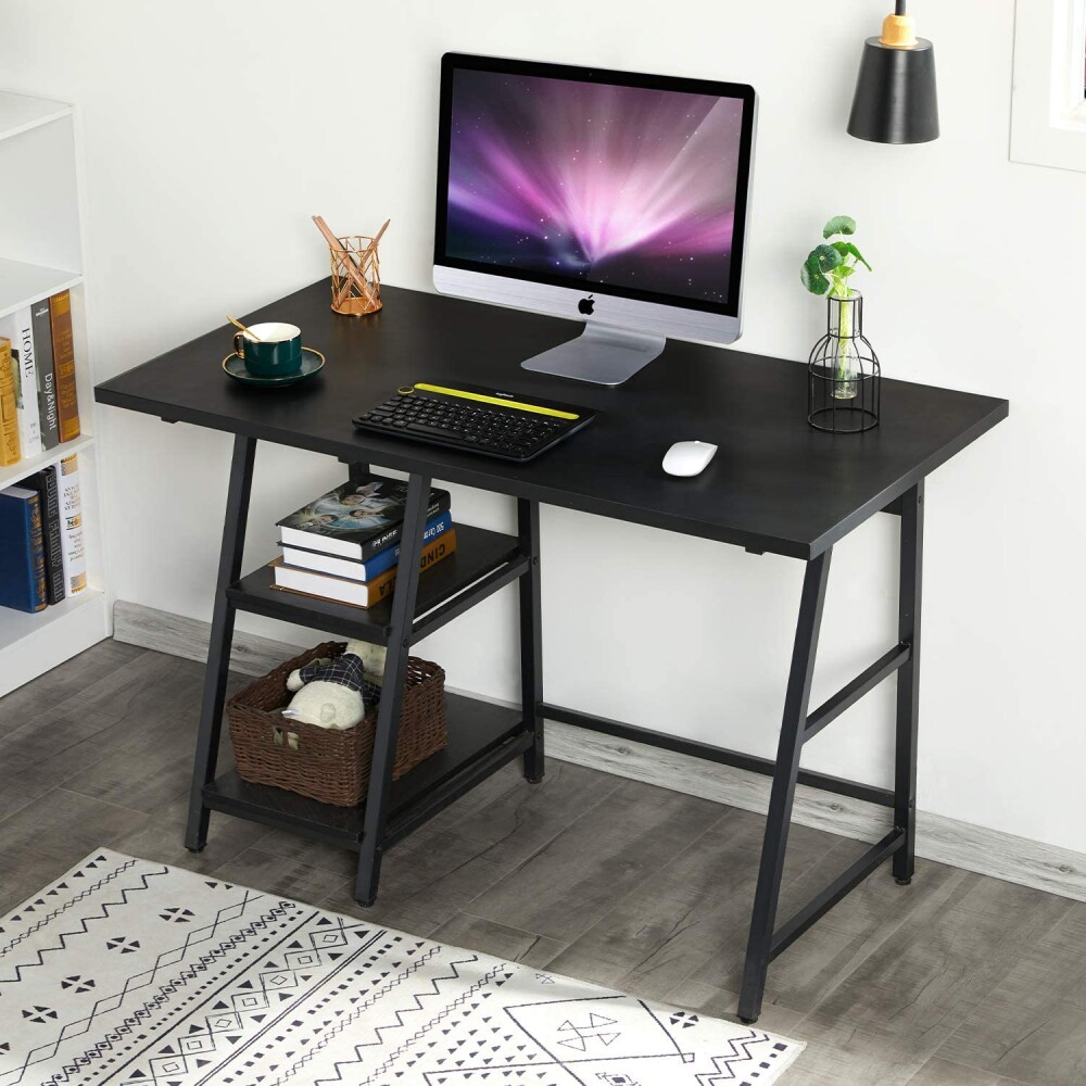 Escritorio Con Estantes Modelo ENGLAND Negro