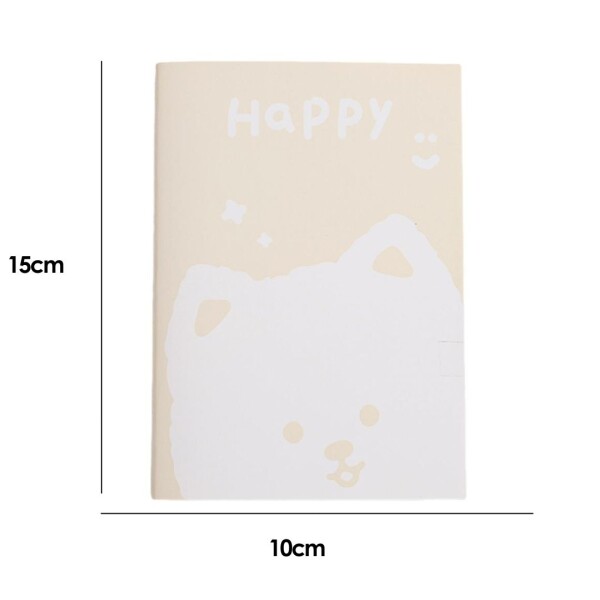Cuaderno animales A6 beige