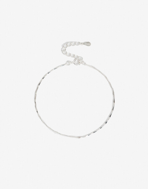 Pulseras Flexibles Metal Pulsera De Cadena Plata 925 - Plateado