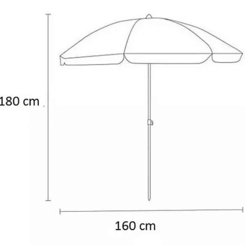Sombrilla de playa 1,60 Mts con filtro Uv Aluminizada Sombrilla de playa 1,60 Mts con filtro Uv Aluminizada
