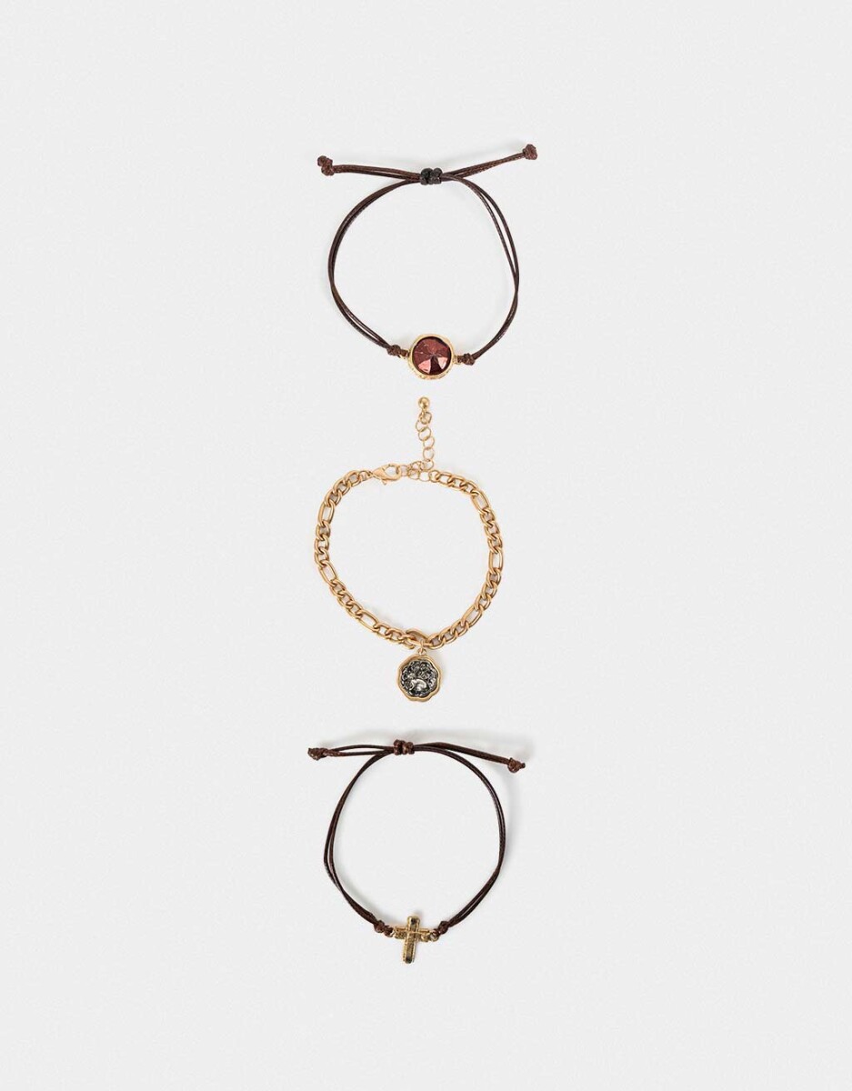Pulseras Flexibles Con Medallones 