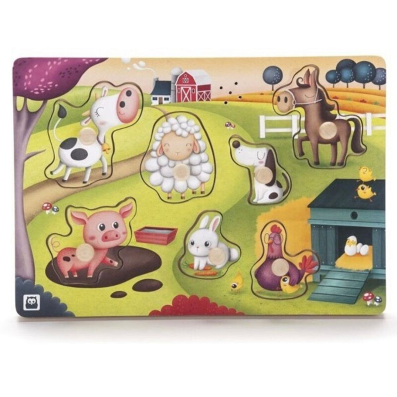 Puzzle Tirador con Sonidos Granja- Eureka Puzzle Tirador Con Sonidos Granja- Eureka