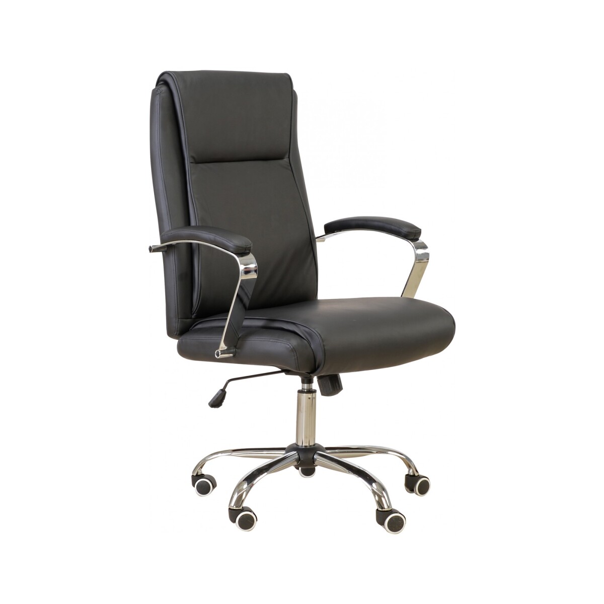SILLA DE ESCRITORIO - PU-Y-ACERO NEGRO D-422 
