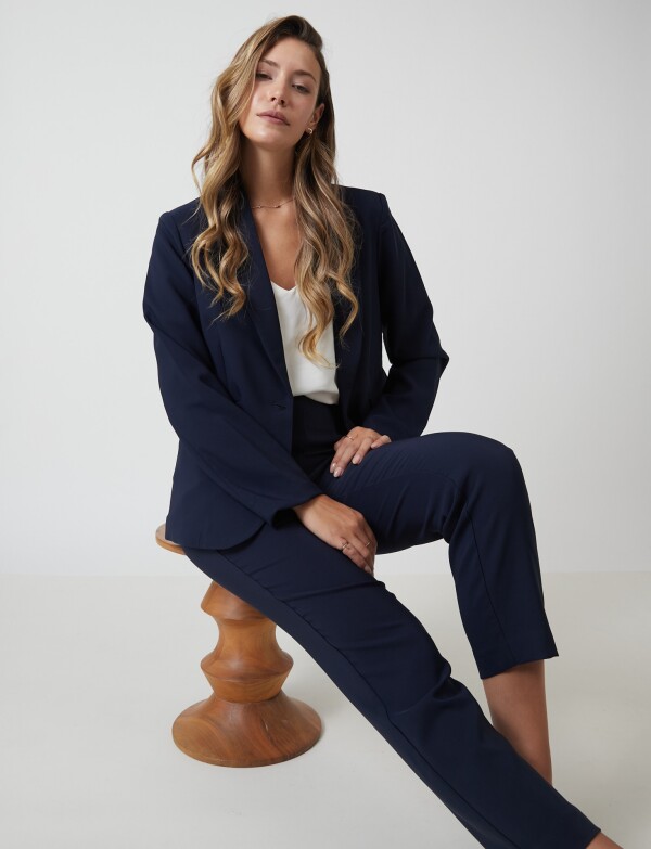 Blazer Sastrero Slim AZUL