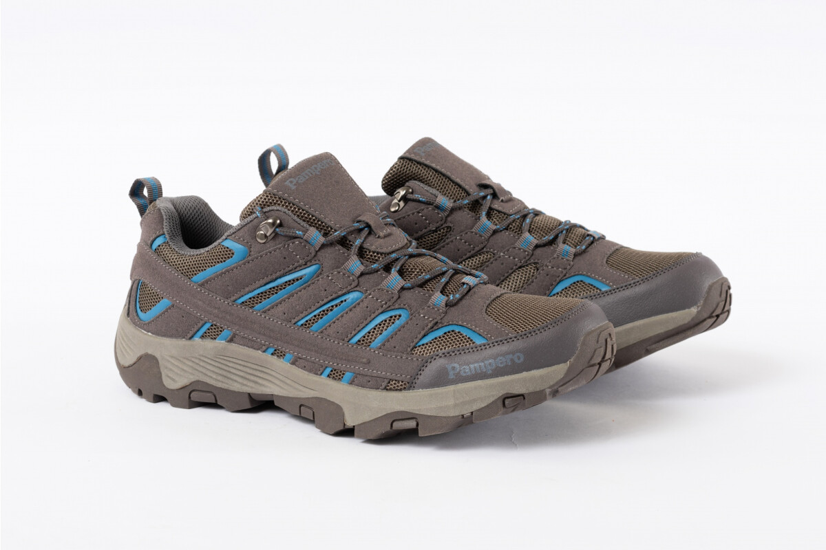ZAPATO TREKKER Taupe/azul