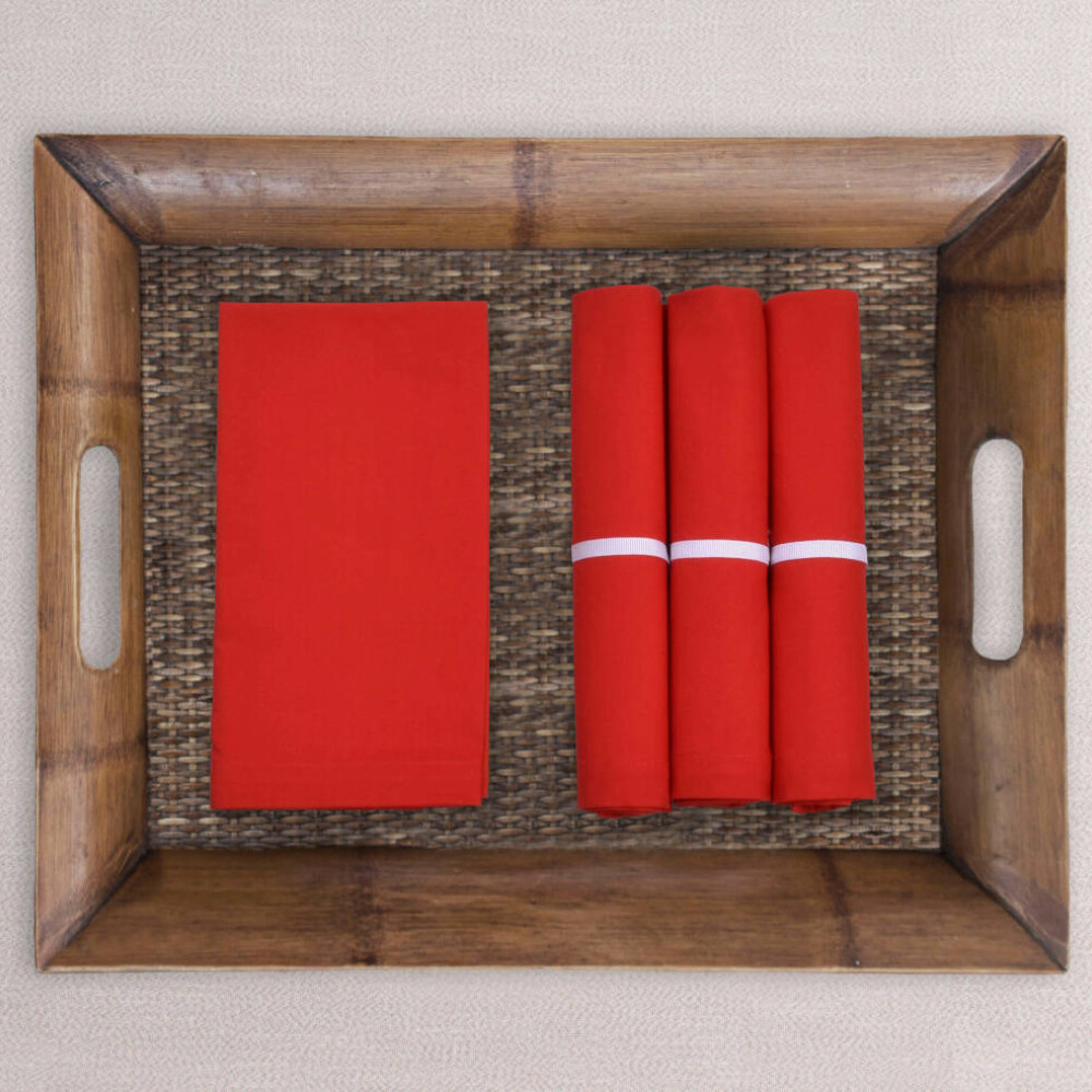 Set x4 Servilletas Rojo
