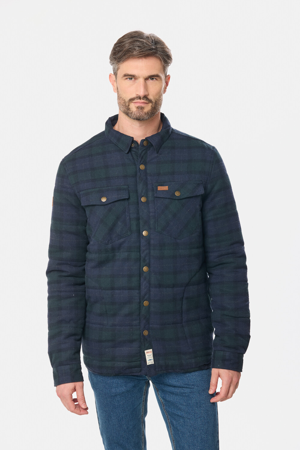 SOBRECAMISA TIPO CAMPERA Azul