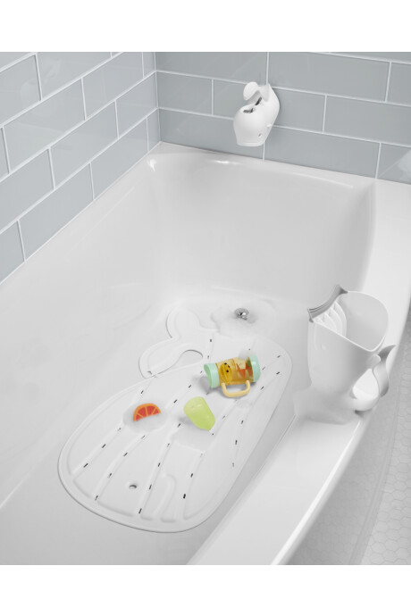 Alfombra antideslizante para baño, blanca Alfombra antideslizante para baño, blanca
