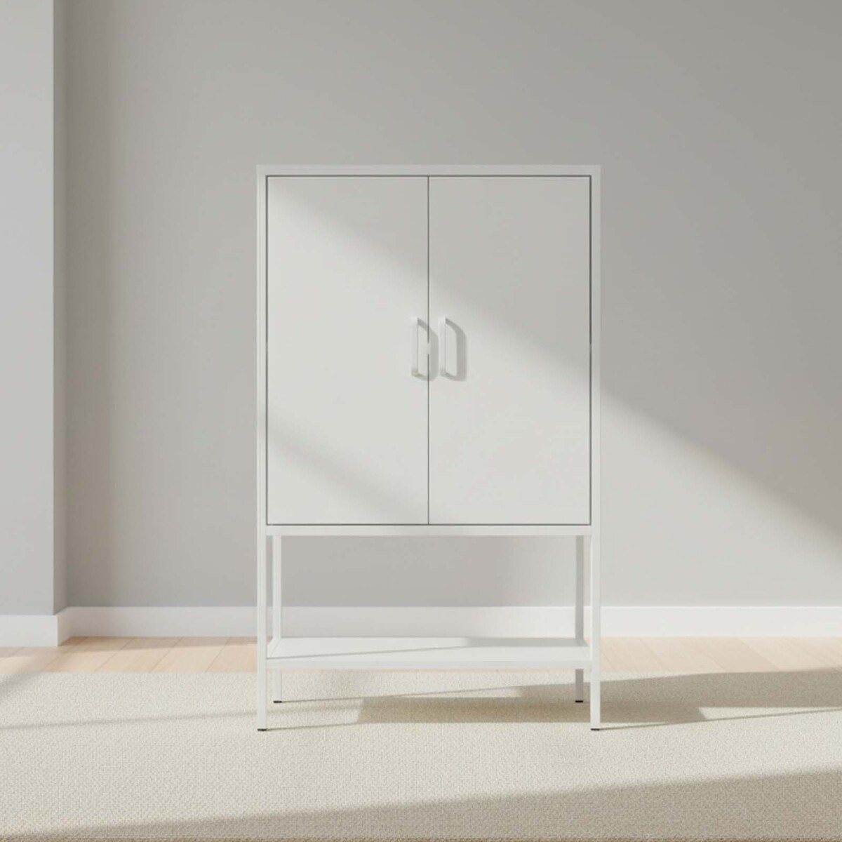 APARADOR 2P ALTO - METAL BLANCO OLIVIA 