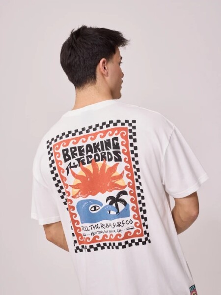 T-SHIRT RUSTY LASON BLANCO