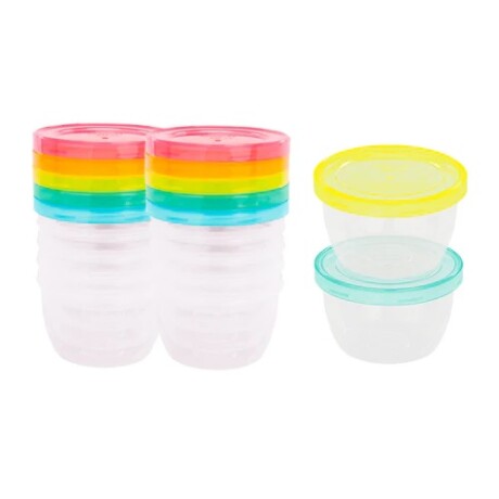 Pack x12 Bowls con tapa rosca 250ml Pack x12 Bowls con tapa rosca 250ml