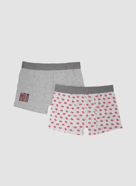 Pack x2 boxer niño Gris claro