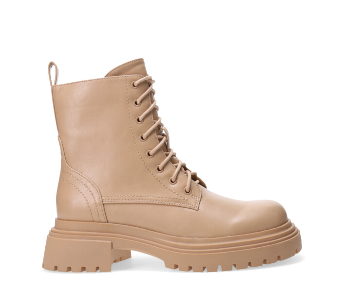 Botas de Mujer Miss Carol THAI acordonada y con cierre Tan