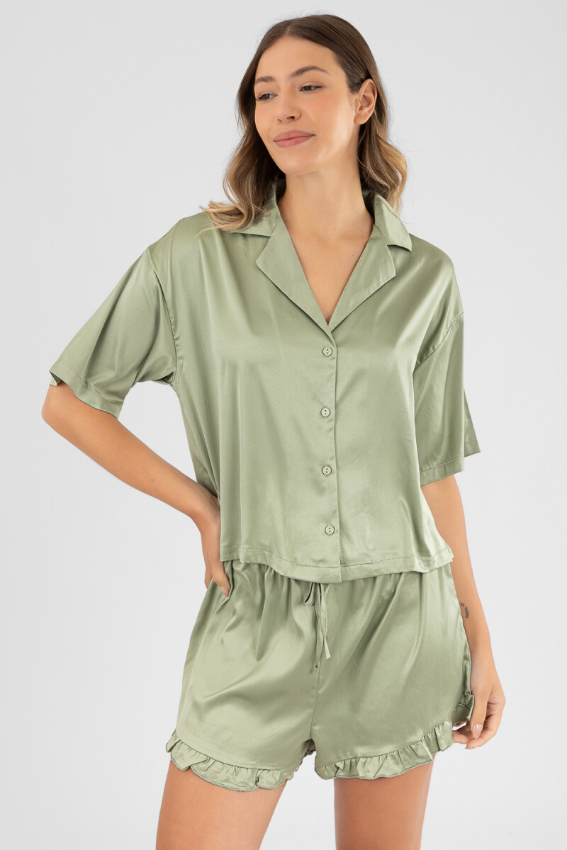 Green dull short Verde claro