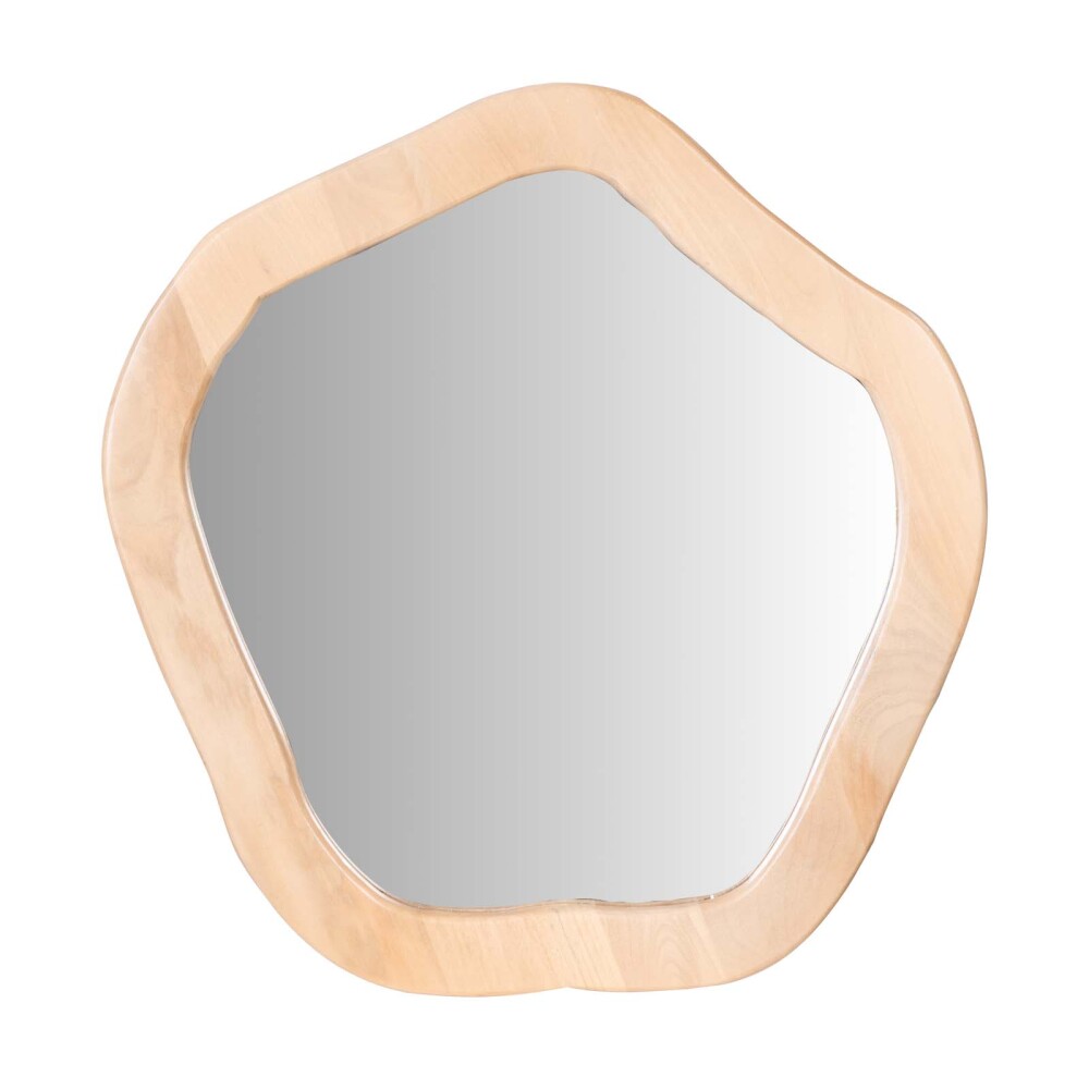 ESPEJO IRREGULAR MADERA NATURAL-BEIGE DAVERLY