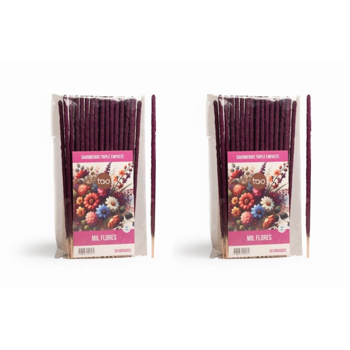 INCIENSO TAO TRIPLE EMPASTE SAGRADA MADRE - 2 PACK X30 - Mil Flores 