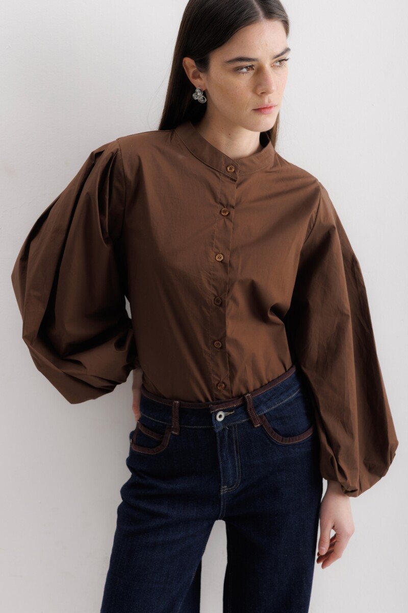 Camisa Merea - Chocolate 