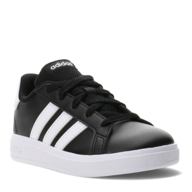 Championes Infantiles Adidas Grand Court Kids Negro - Blanco