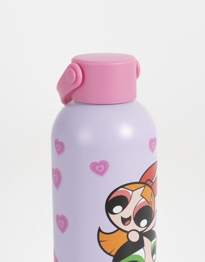 Accesorios Cocina Botella Metálica "chicas Superpoderosas" - Violeta Lila