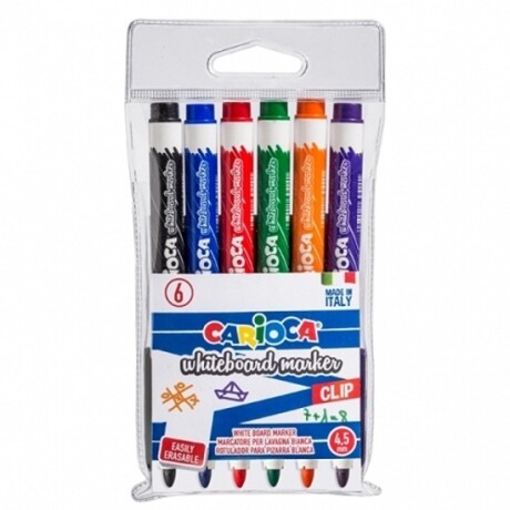 Marcador Grueso para Pizarra Carioca x6 Marcador Grueso para Pizarra Carioca x6