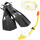 Set Snorkel+ Patas De Rana+ Mascara Intex P/ Adulto Inx055658