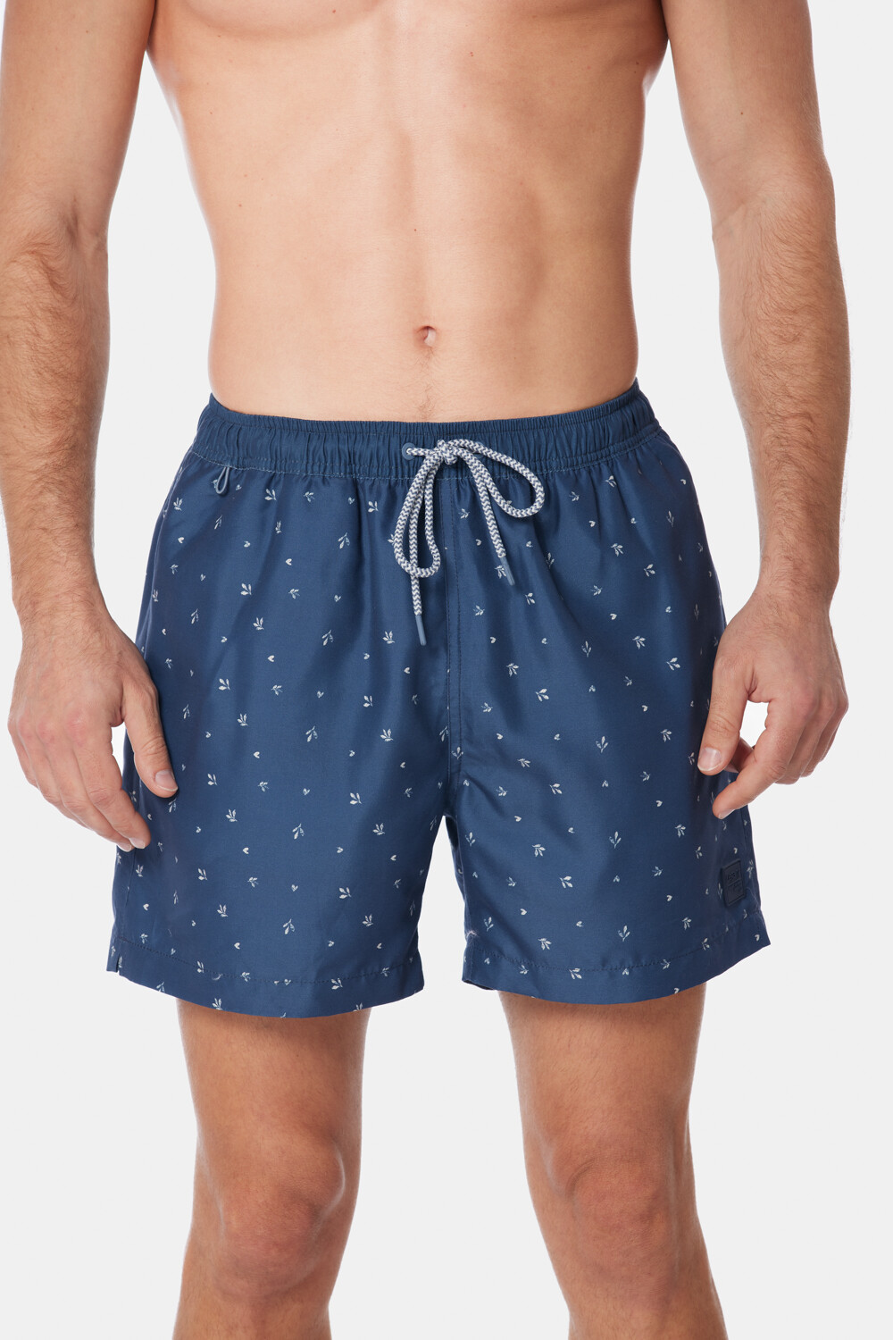 SHORT DE BAÑO ESTAMPADO Azul